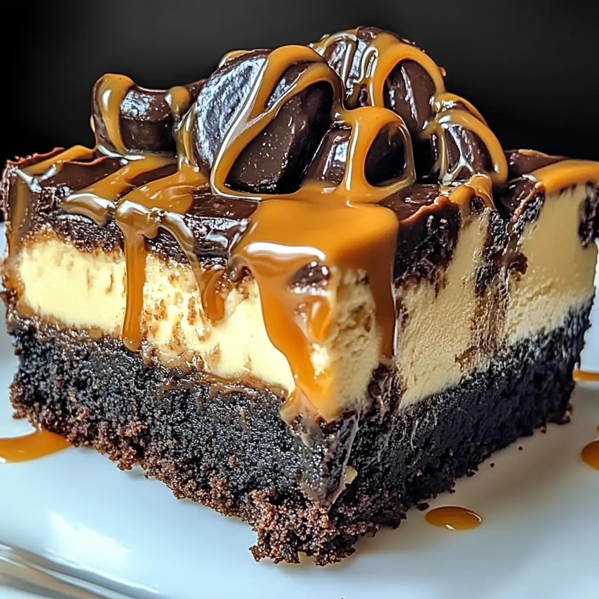 Decadent Milky Way Caramel Cheesecake Brownies to Savor