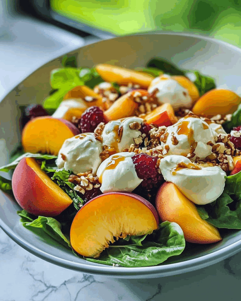Millionaire Peach Salad 2