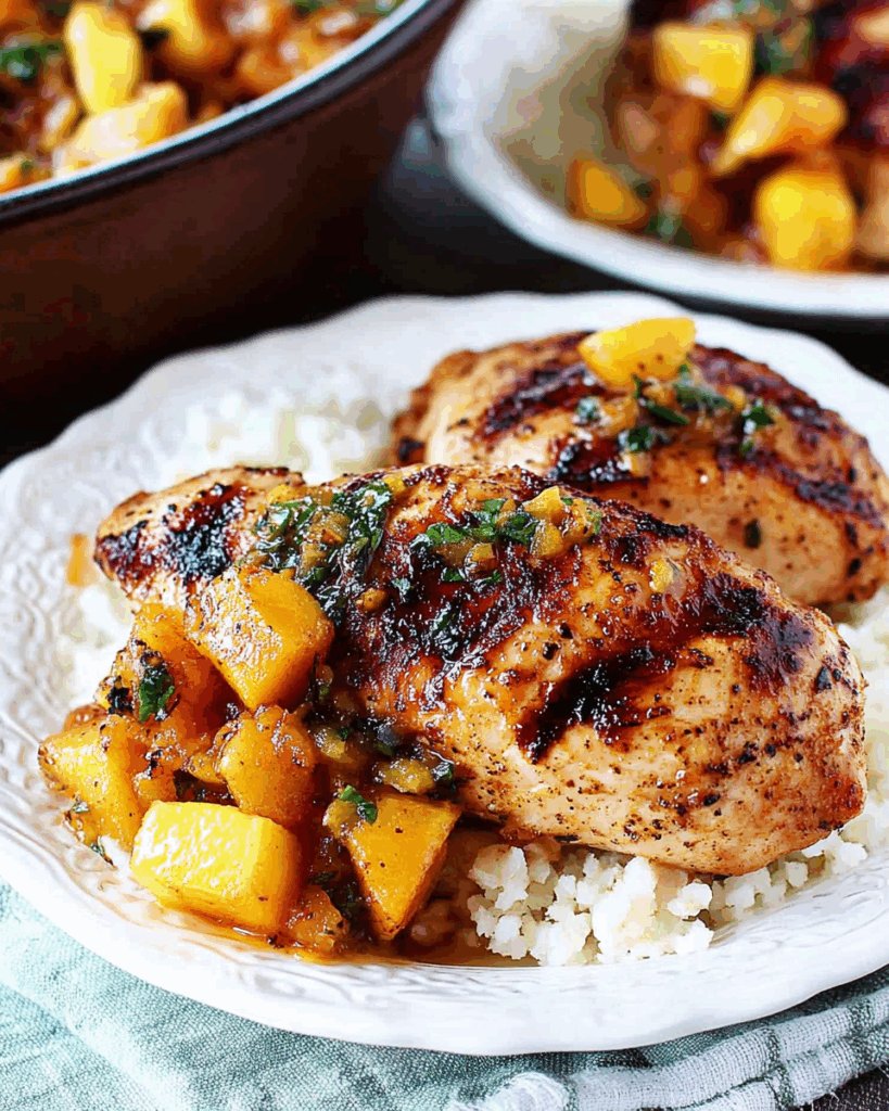 Peach Chipotle Grilled Chicken 2
