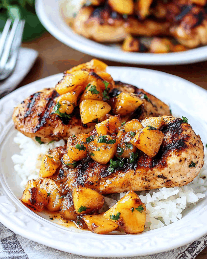 Peach Chipotle Grilled Chicken 3
