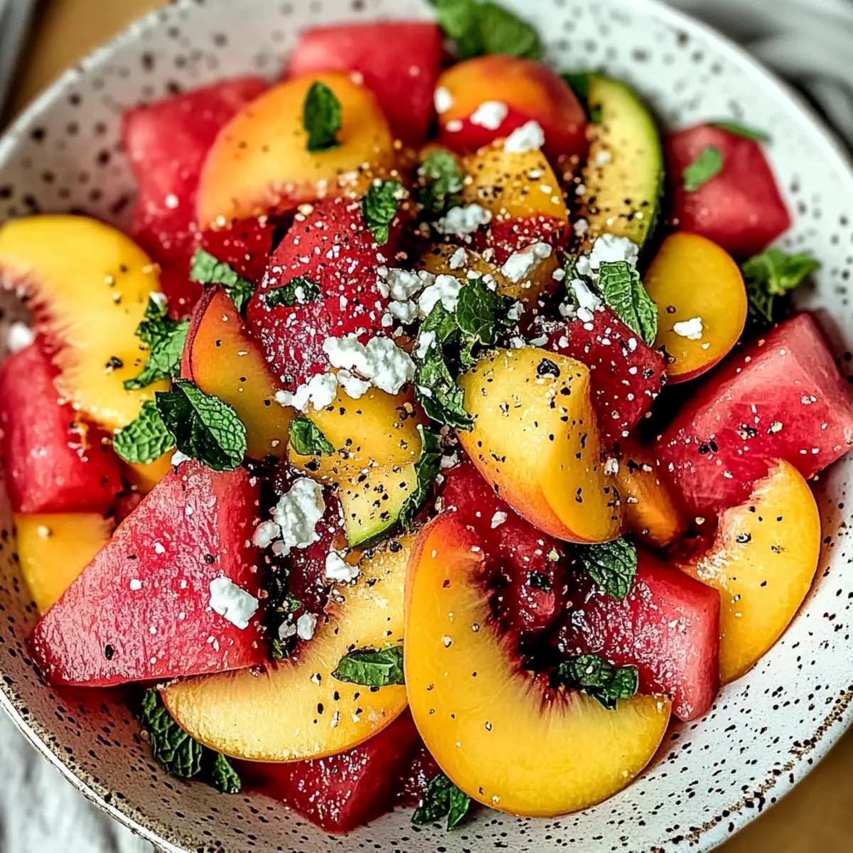 Peach Watermelon Salad: A Summer Bliss You’ll Love