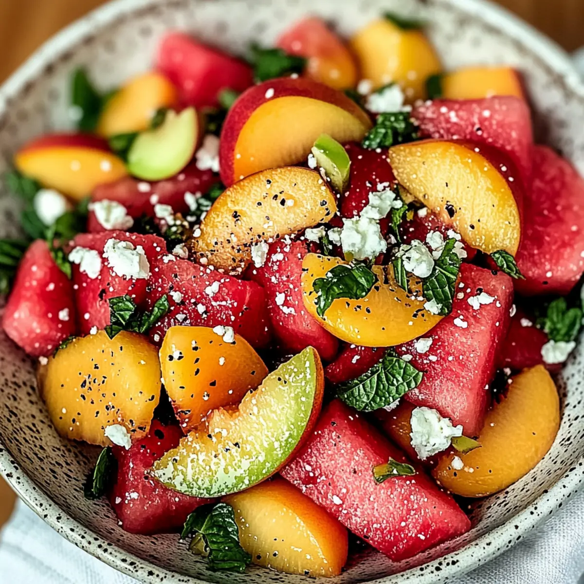 Peach Watermelon Salad nklgsy