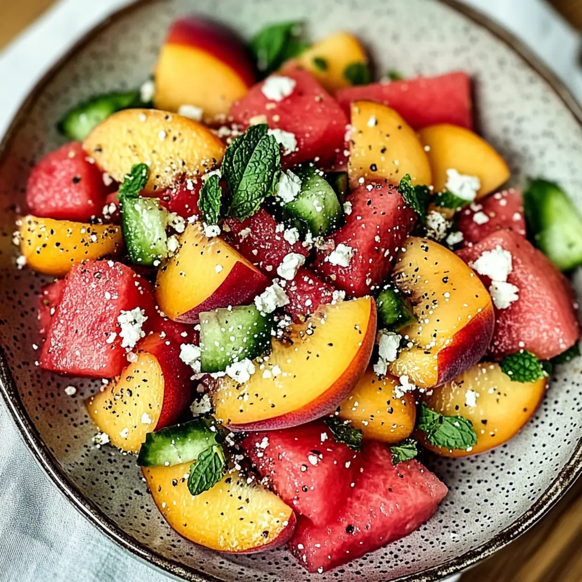 Peach Watermelon Salad uubcsm