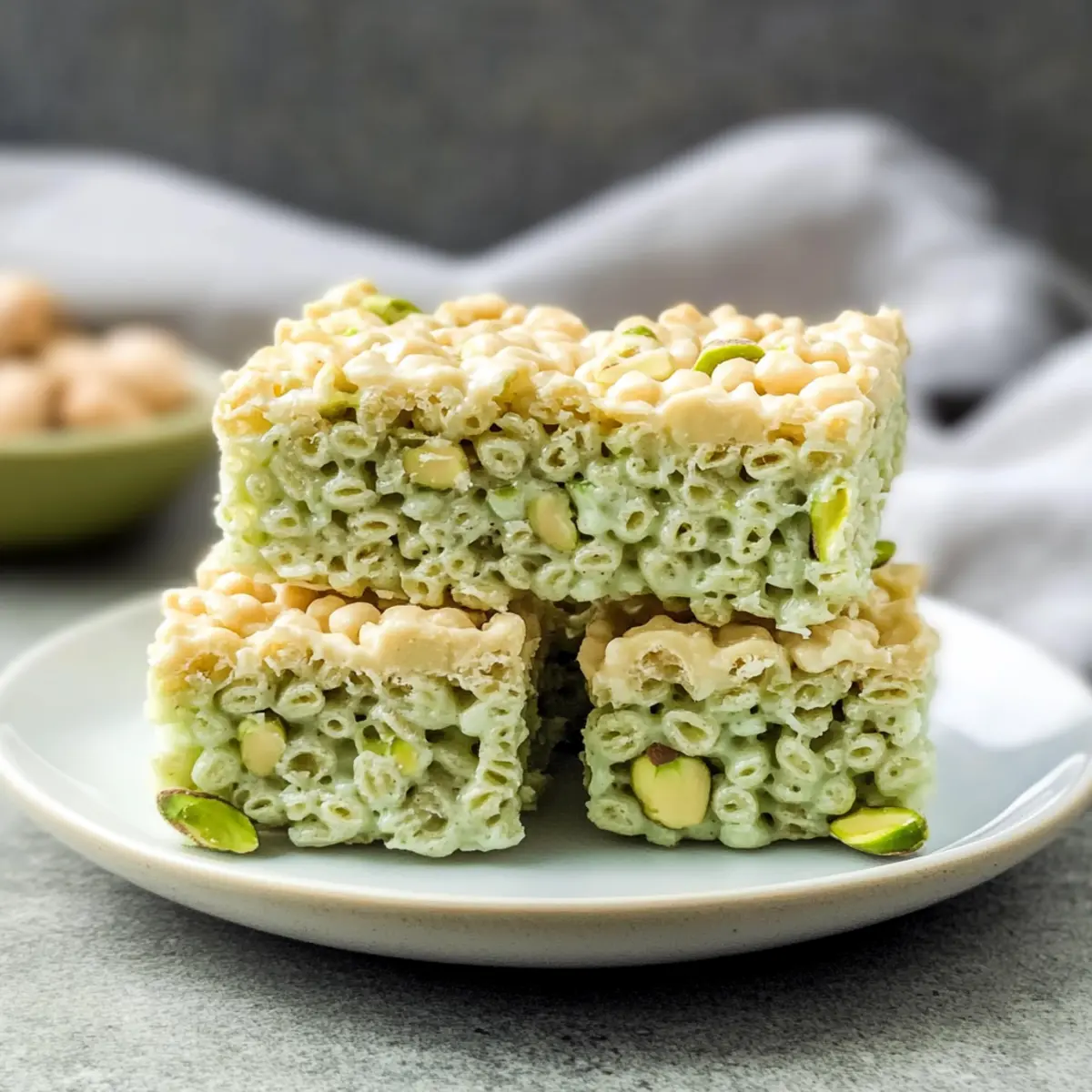 Pistachio Rice Krispie Treats ao6h9o