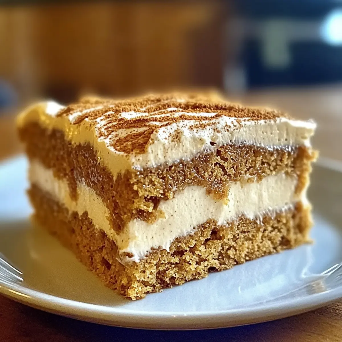 Pumpkin Spice Gooey Cake with Cream Cheese Frosting de7wew