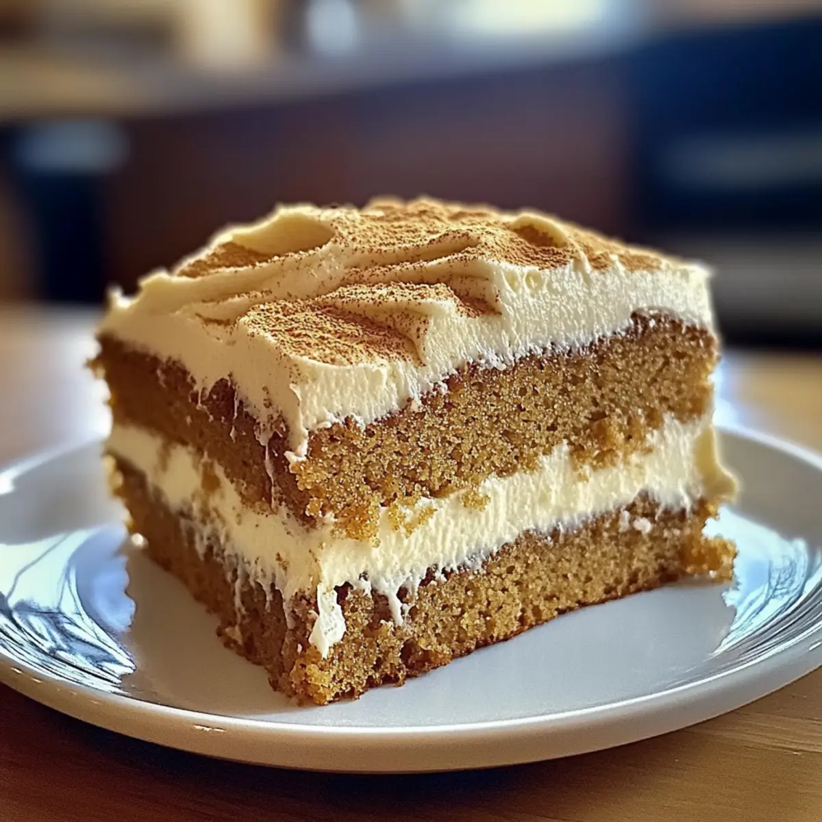 Pumpkin Spice Gooey Cake with Cream Cheese Frosting Bliss