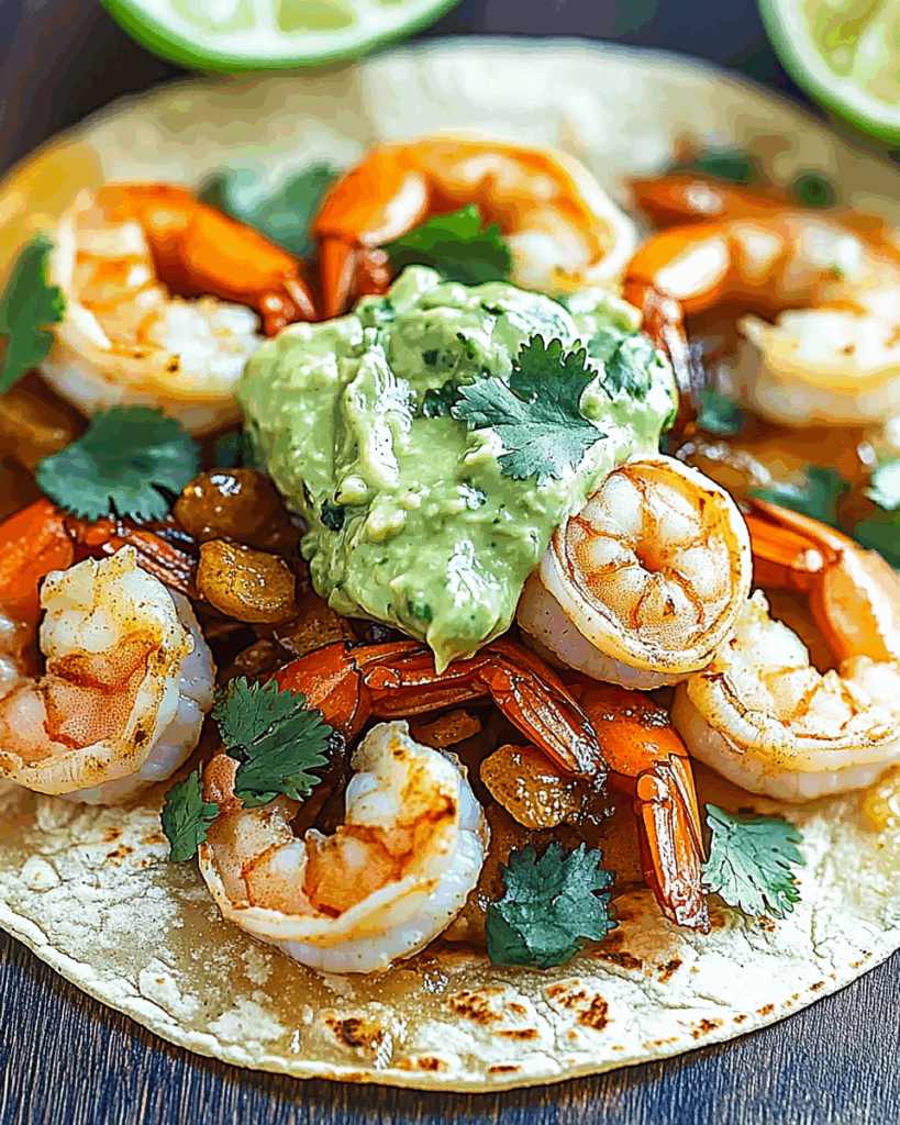Shrimp Tacos with Avocado Lime Crema 3