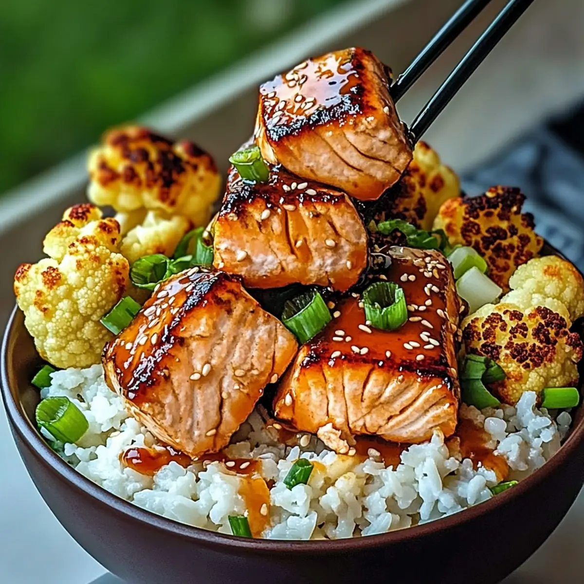 Sriracha Honey Salmon Bowls e6kqbo