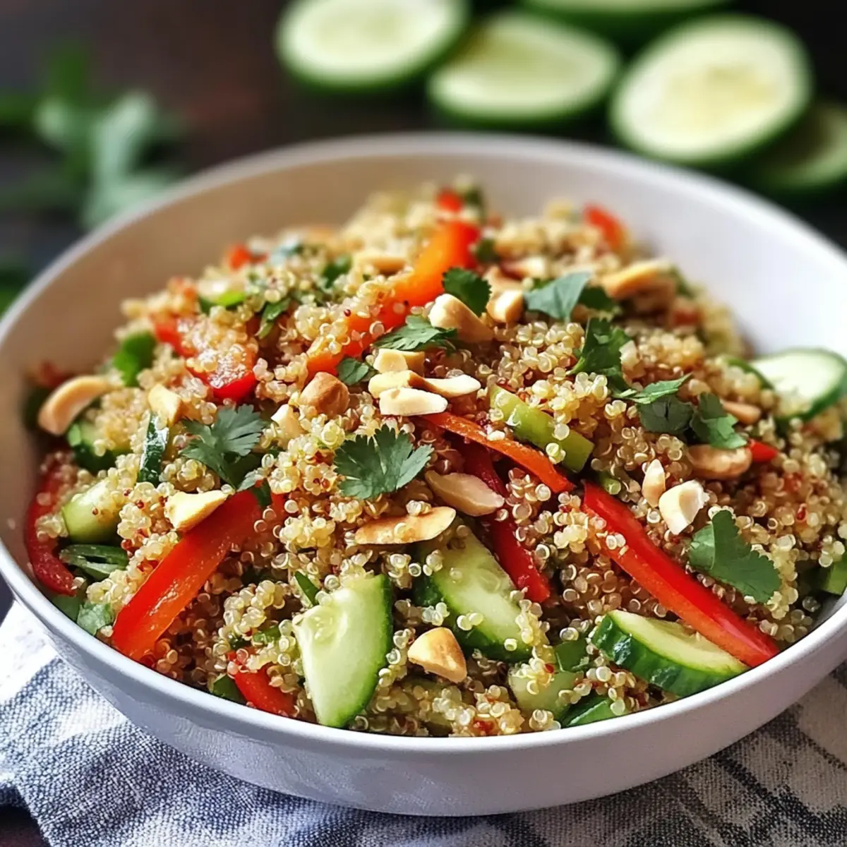 Thai Quinoa Crunch Salad bwynua
