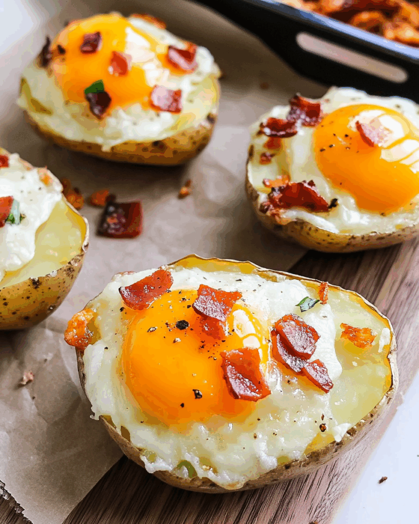 Twice Baked Loaded Breakfast Potatoes