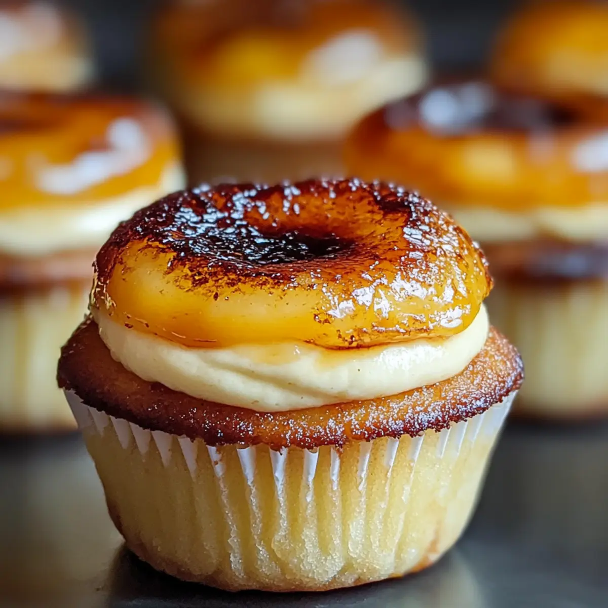 Vanilla Bean CrA¨me BrAlA©e Cheesecake Cupcakes cbczj6