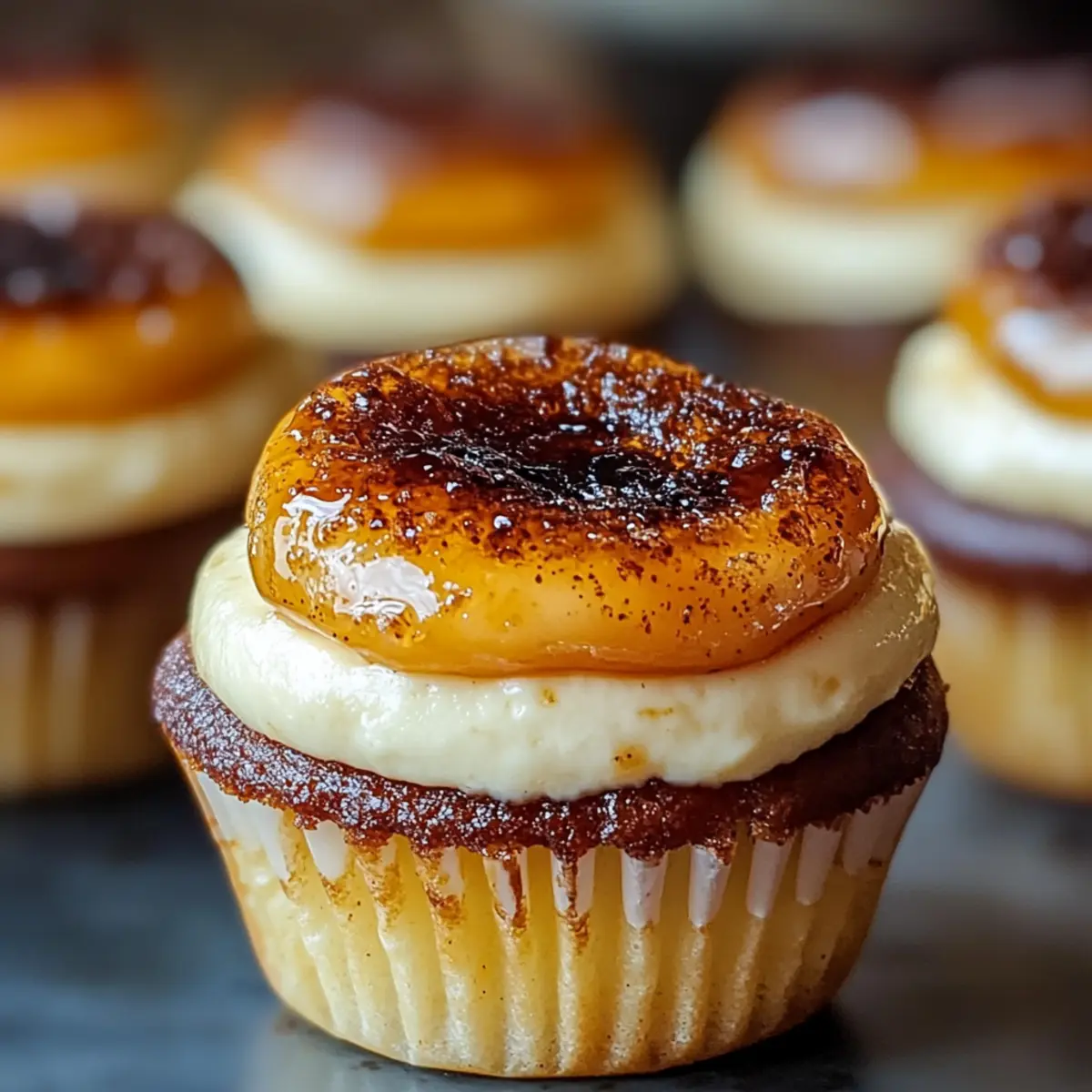 Indulge with Vanilla Bean Crème Brûlée Cheesecake Cupcakes