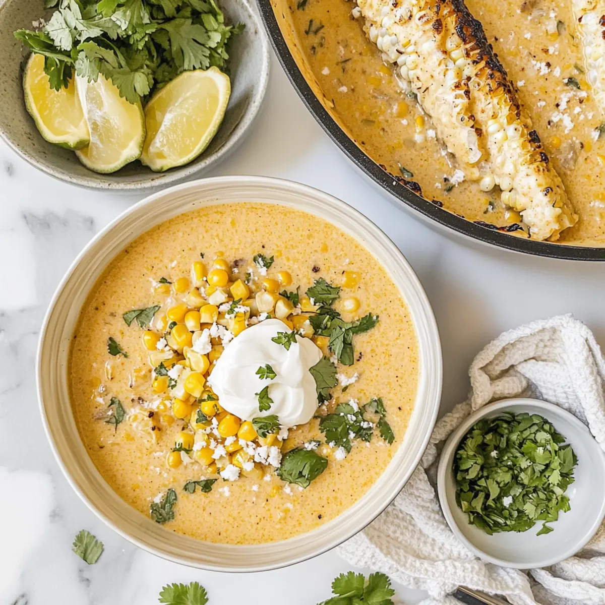 Creamy Mexican Street Corn Soup that Warms Your Soul