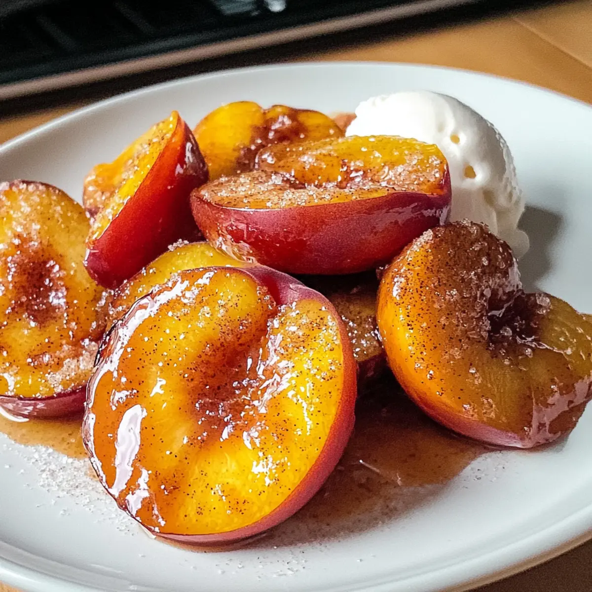 Irresistible Air Fryer Peaches with Sweet Cinnamon Bliss