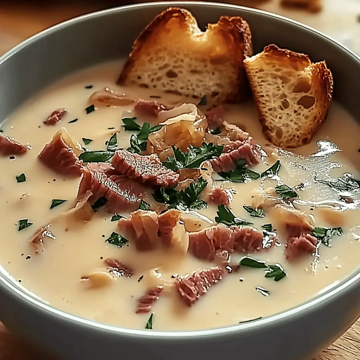 Creamy Reuben Soup: Comfort in Every Delicious Spoonful