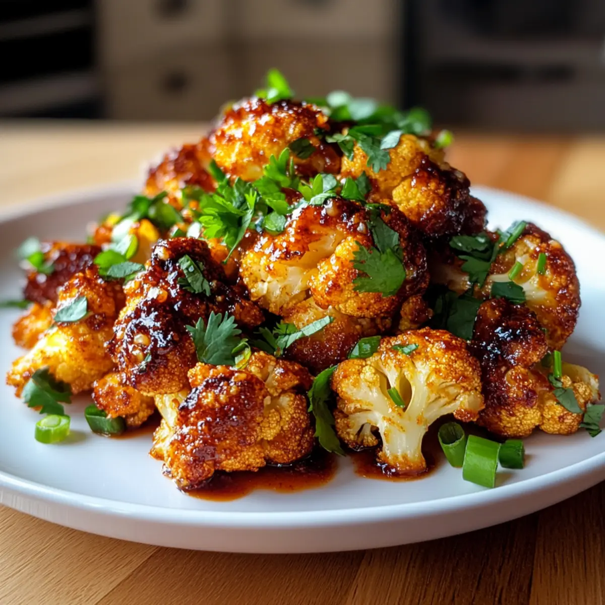 Sweet and Spicy Baked Cauliflower for a Flavorful Delight