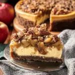 Apple Bottom Bourbon Pecan Cheesecake