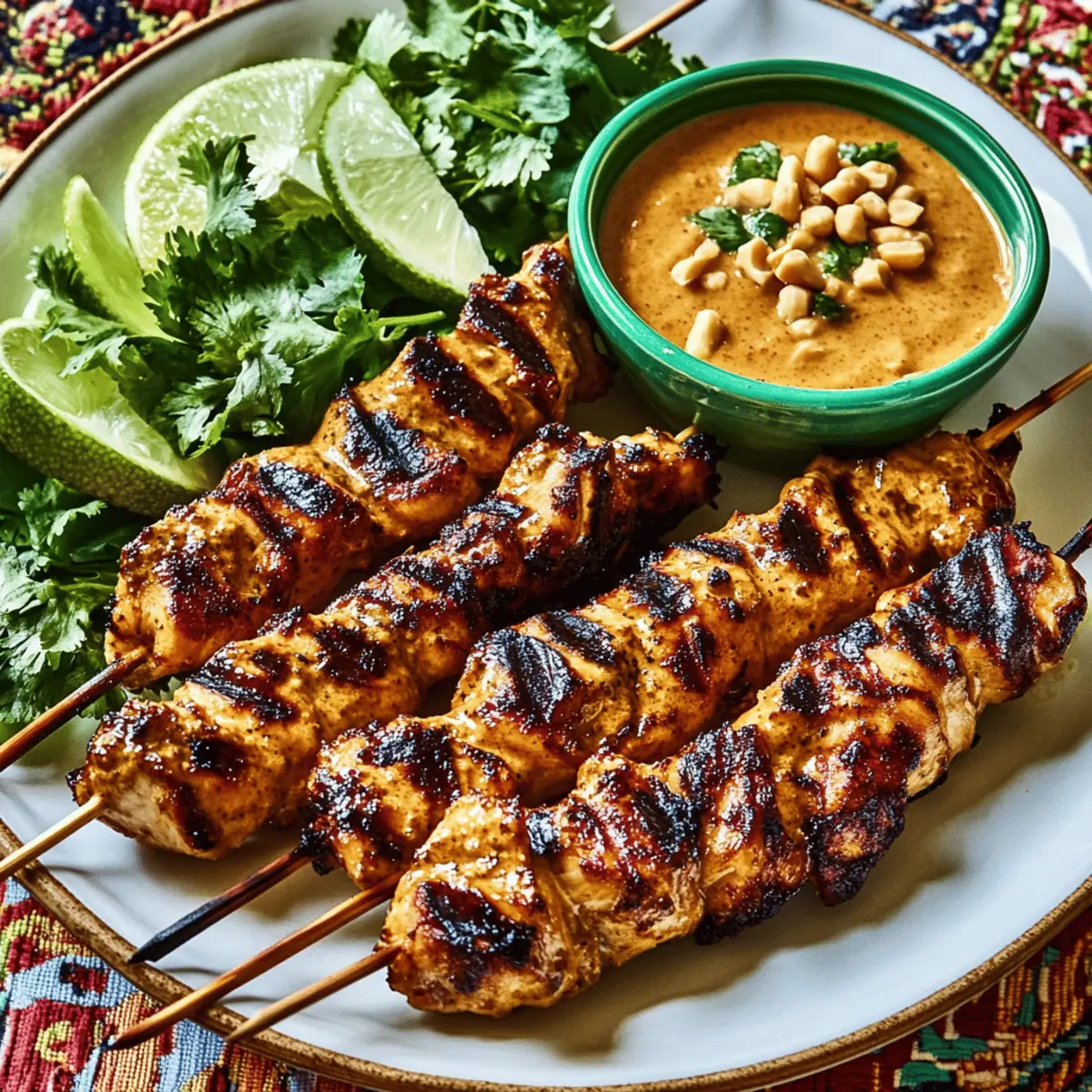 Irresistible Indonesian Chicken Satay with Creamy Peanut Sauce