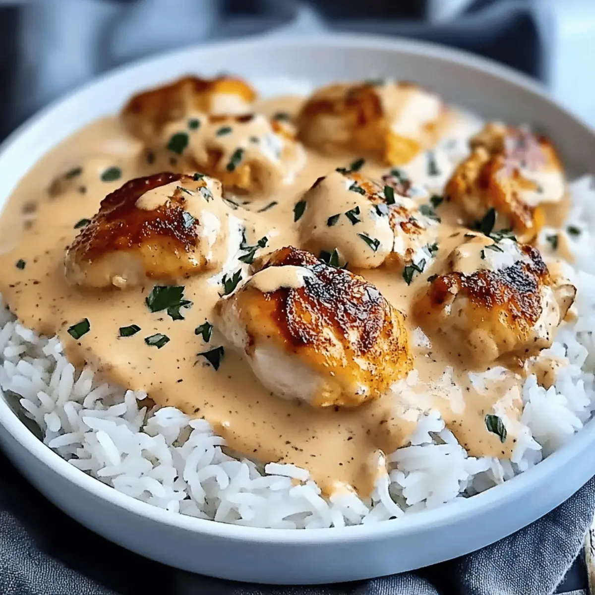 Creamy Smothered Chicken and Rice for Cozy Family Nights