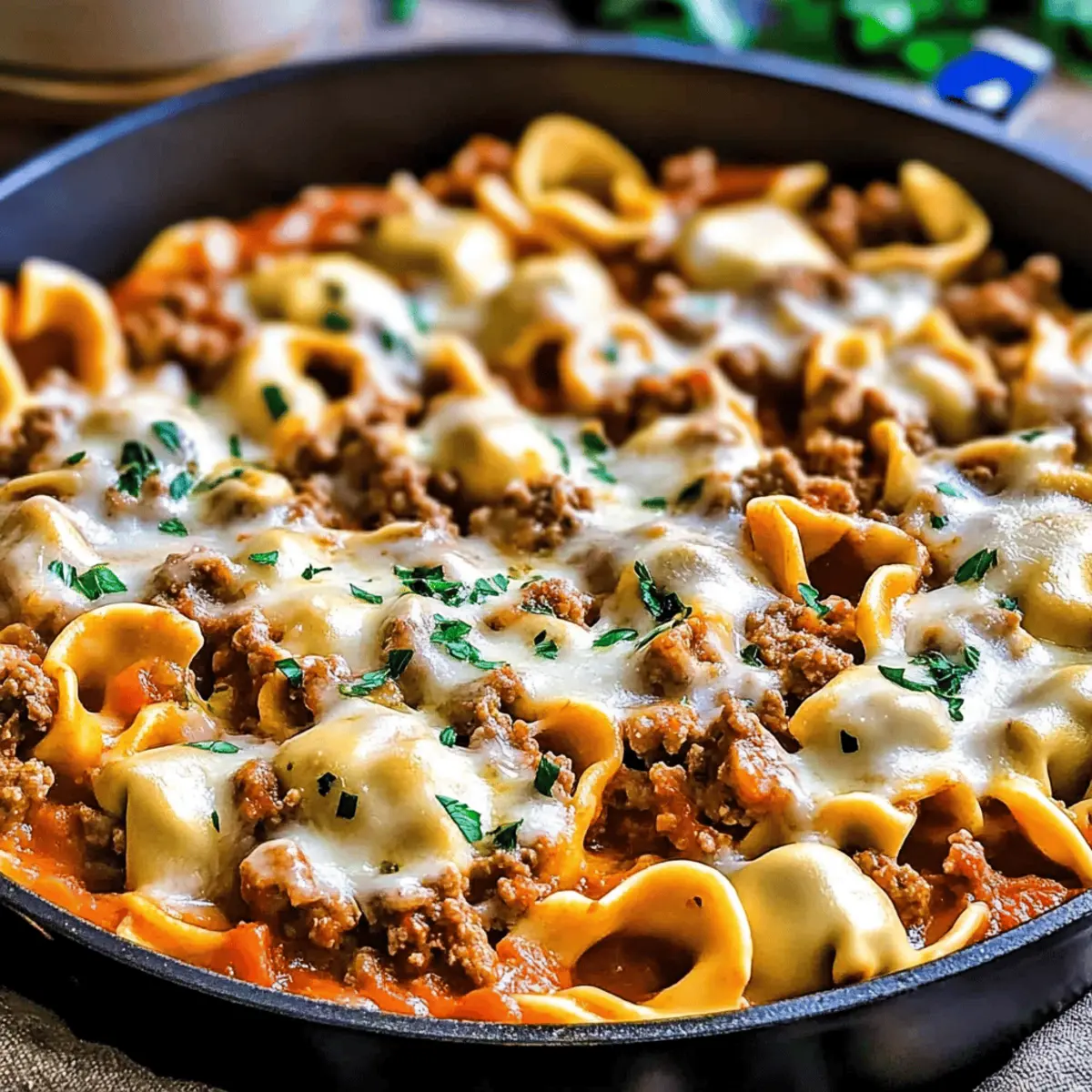 Cheesy Beef Tortellini Skillet: A Family’s Flavorful Delight