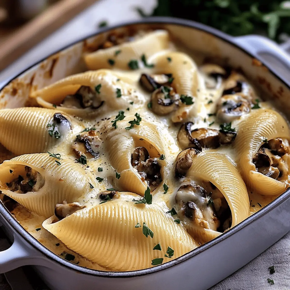 Creamy Garlic Mushroom Stuffed Shells: Pure Comfort in Every Bite