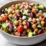 Mediterranean Chickpea Feta Salad