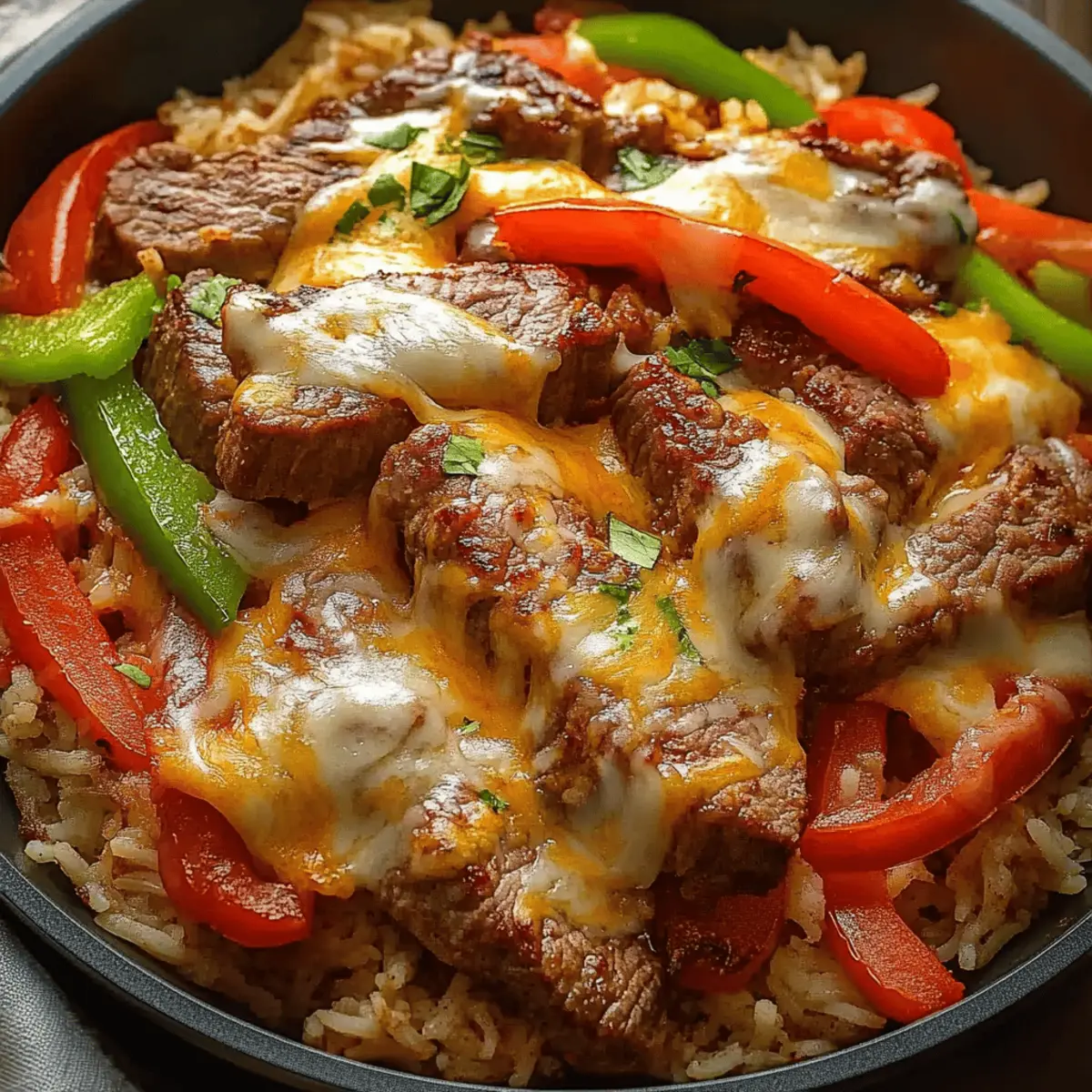 Queso Steak Fajita Skillet: A Cheesy Tex-Mex Treat