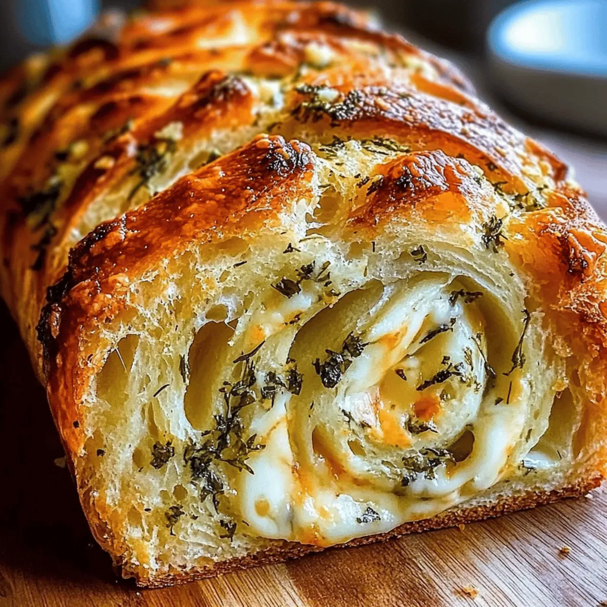 Swirled Garlic Herb And Cheese Bread: A Cozy Homemade Delight