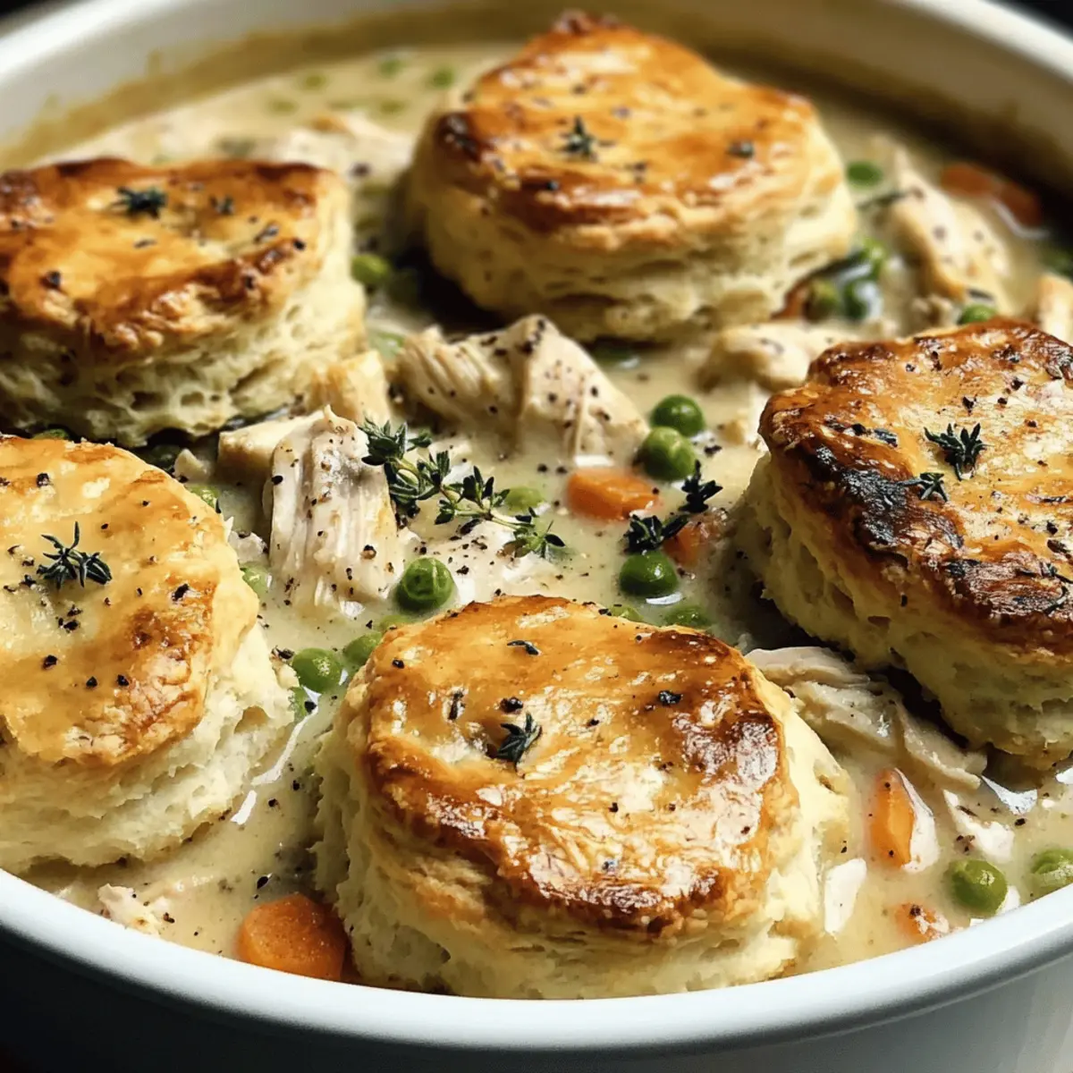 Chicken Pot Pie with Biscuits: A Cozy Family Favorite