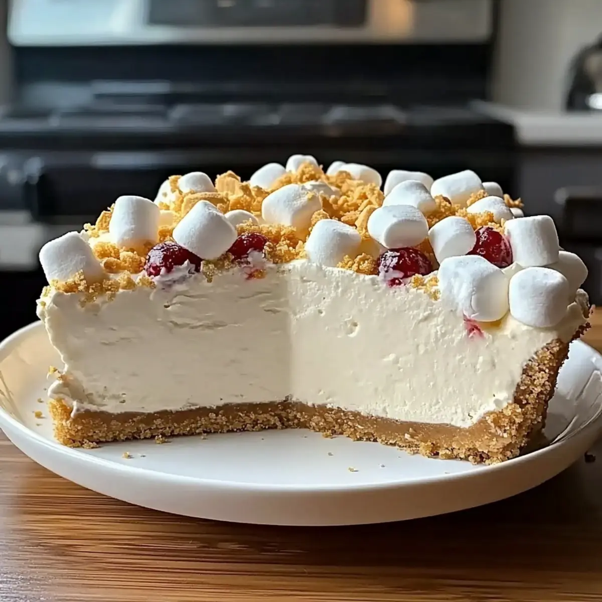 Indulge in Creamy Marshmallow Whip Cheesecake Bliss