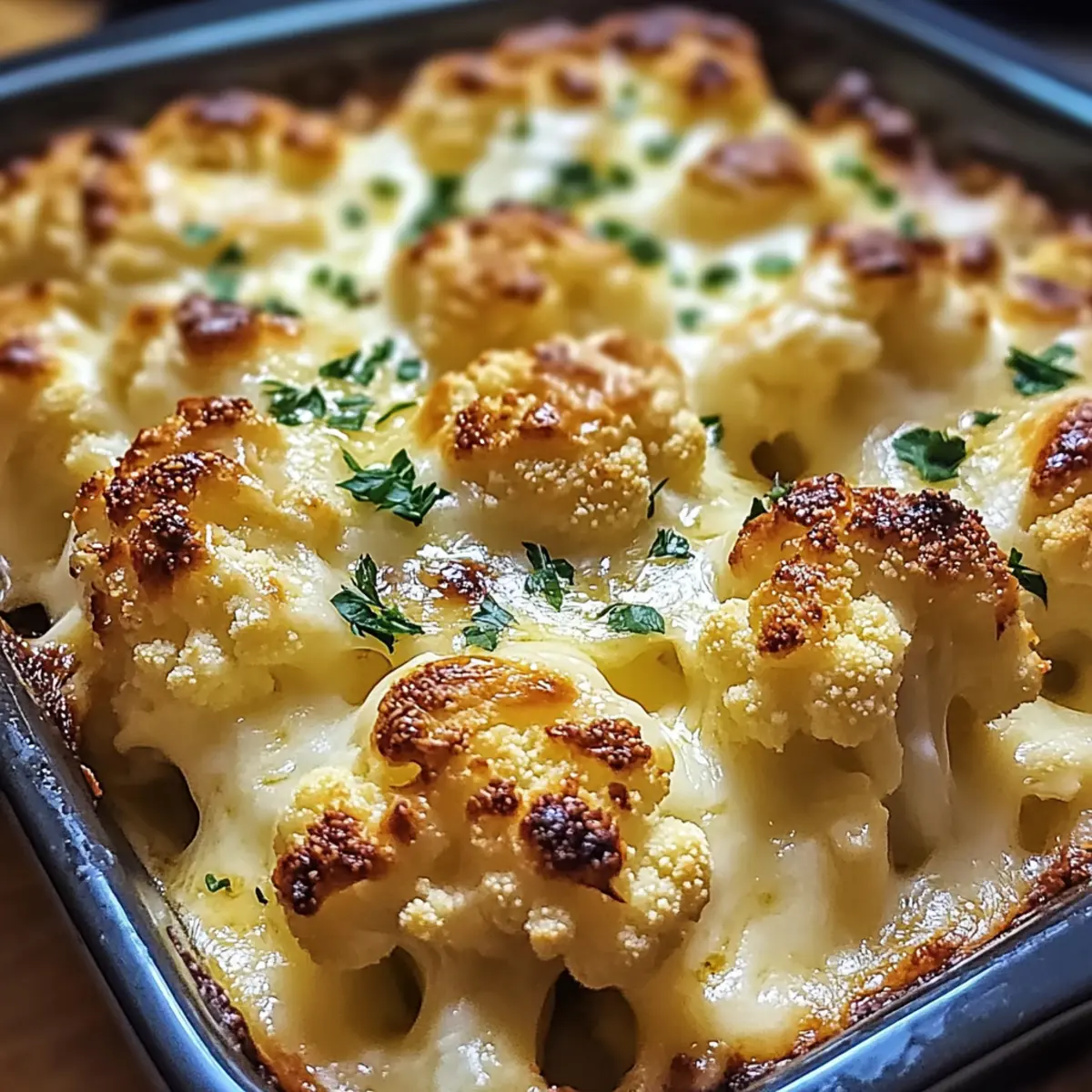 Baked Cheddar Cauliflower: Comfort Food with a Healthy Twist