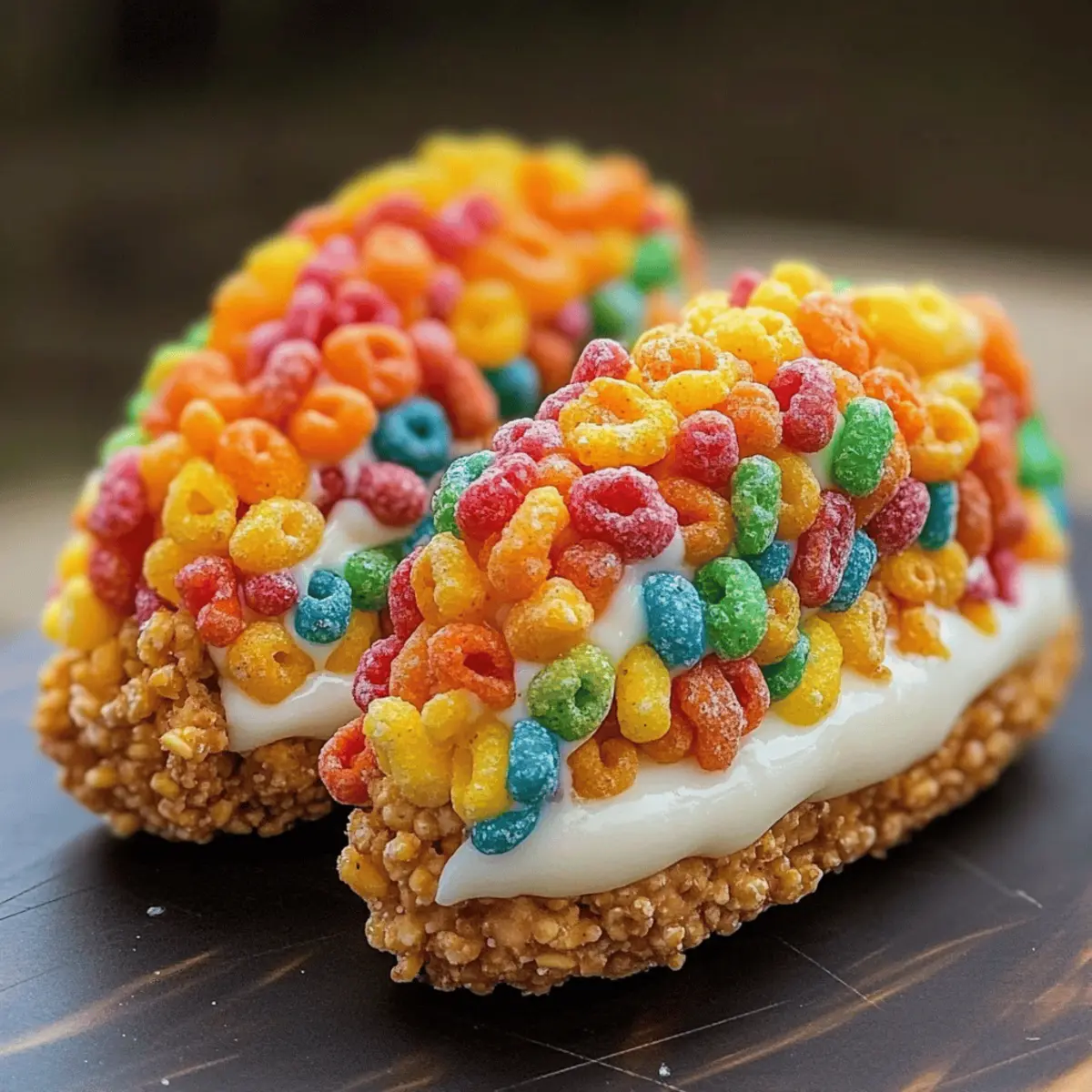Fruity Pebbles Cheesecake Tacos for a Fun Dessert Twist