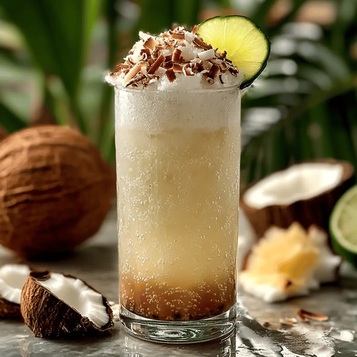 Refreshing Coconut Kiss Dirty Soda for a Tropical Boost