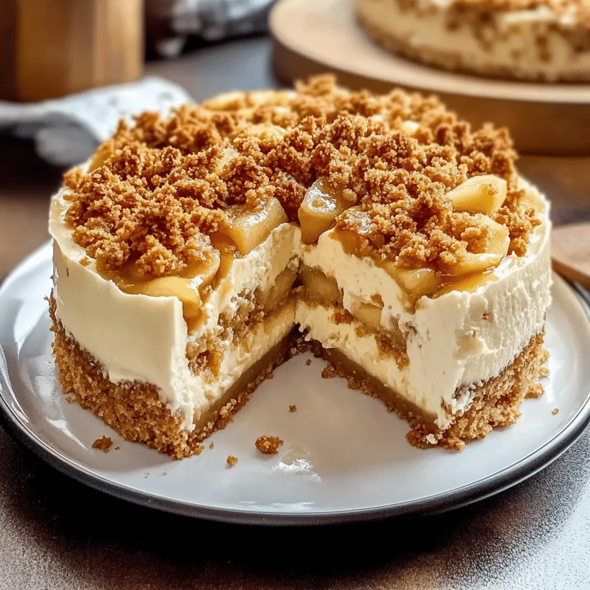 Decadent Apple Crumble Cheesecake That Steals the Show