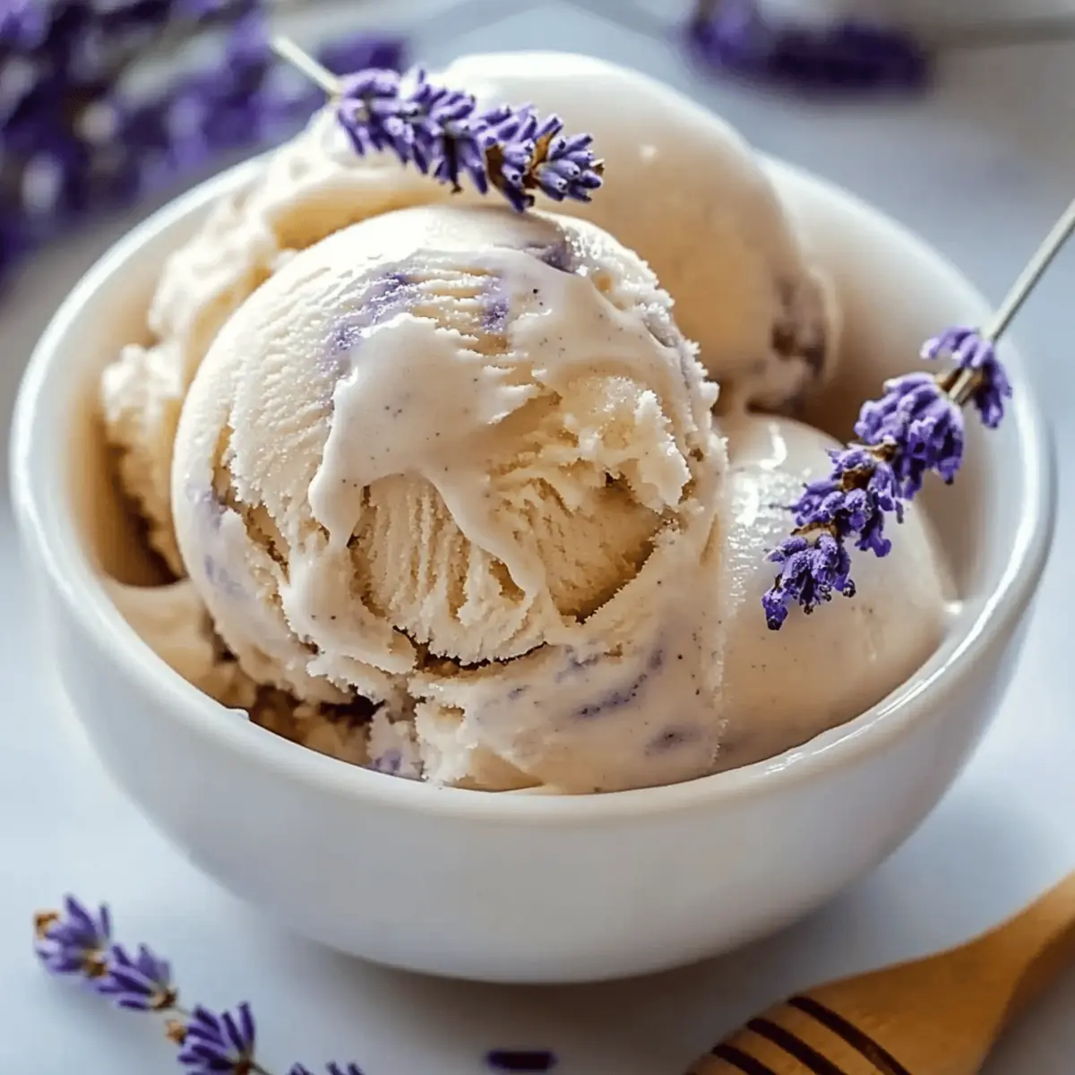 Dreamy Honey Lavender Ice Cream: A Floral Escape at Home