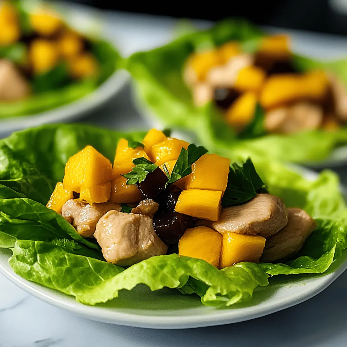 Chicken Mango Lettuce Wraps for a Perfect Summer Bite
