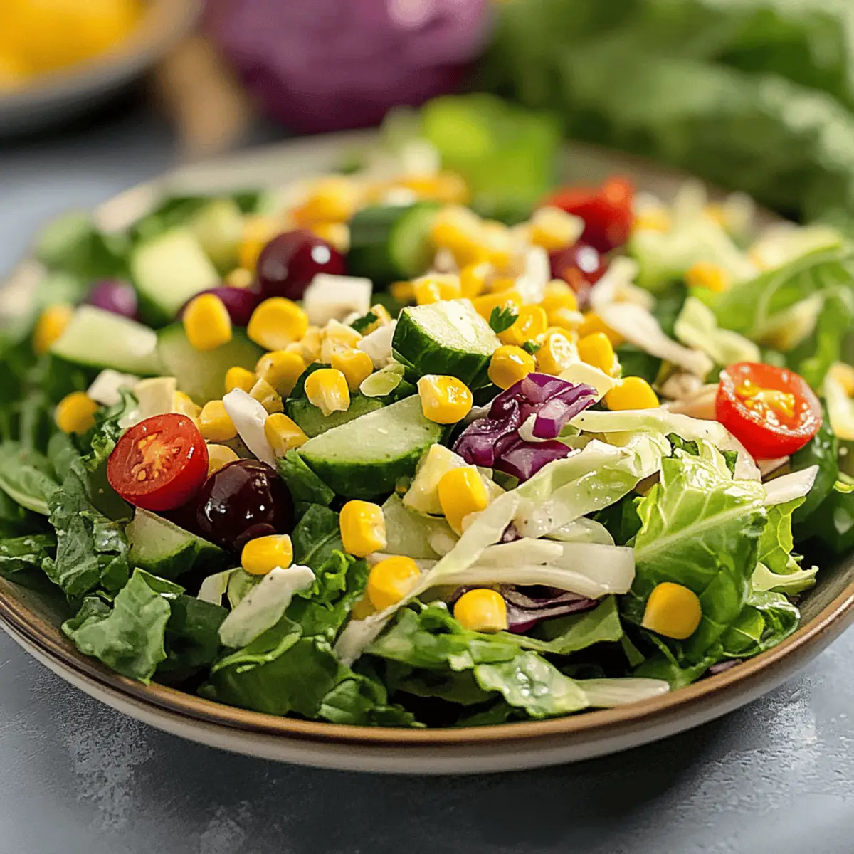 Golden Girl Salad With Sweet Corn Vinaigrette Delight