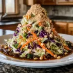 Asian Cabbage Slaw with Addictive Sesame Dressing