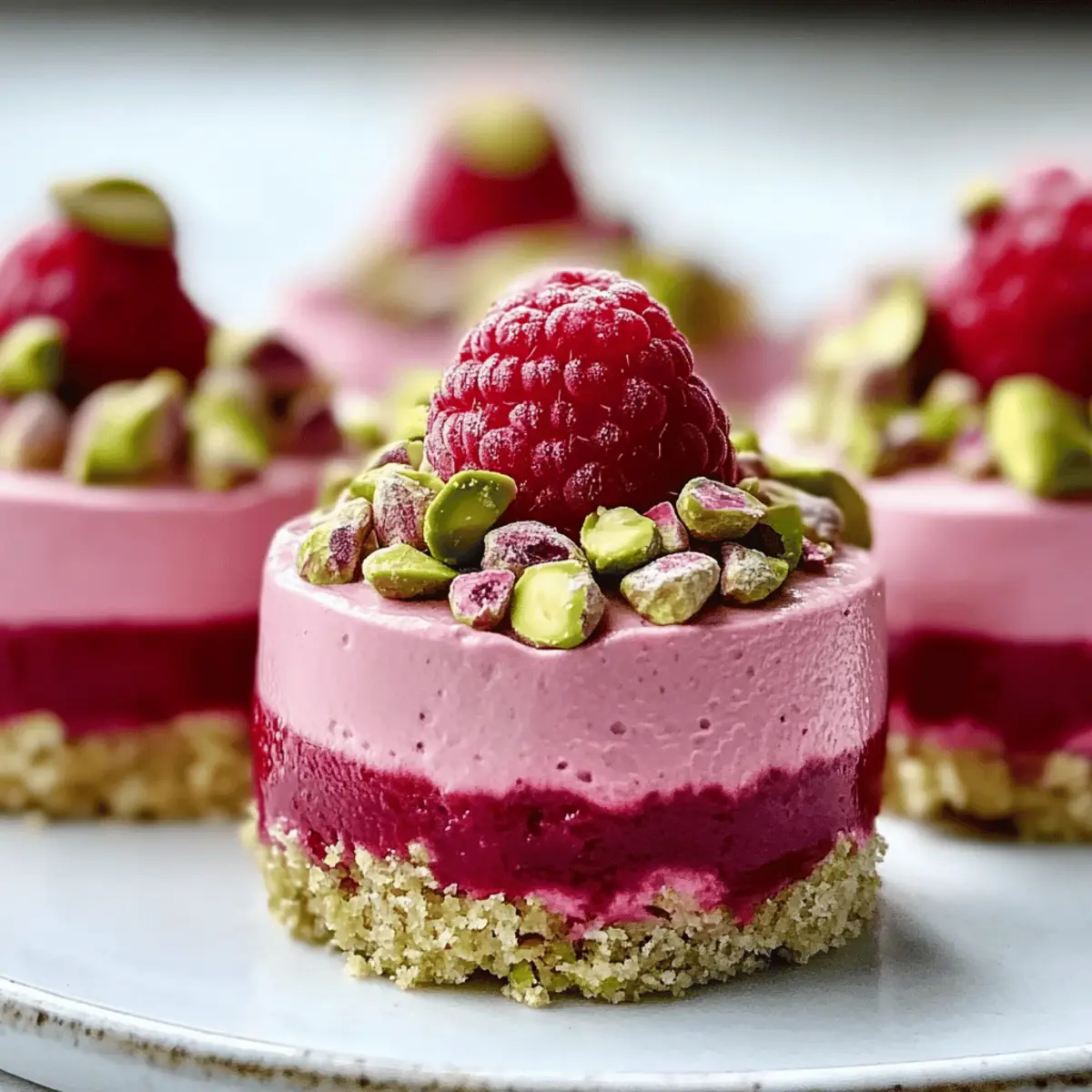 Raspberry Pistachio Mousse Cakes for Effortless Celebration Desserts