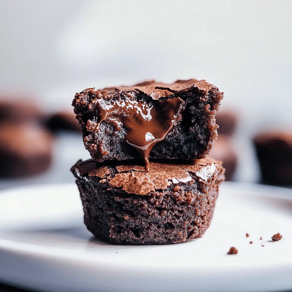 Decadent Brownie Bites with Gooey Molten Centers
