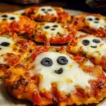 Ghost Veggie Pizza Bites