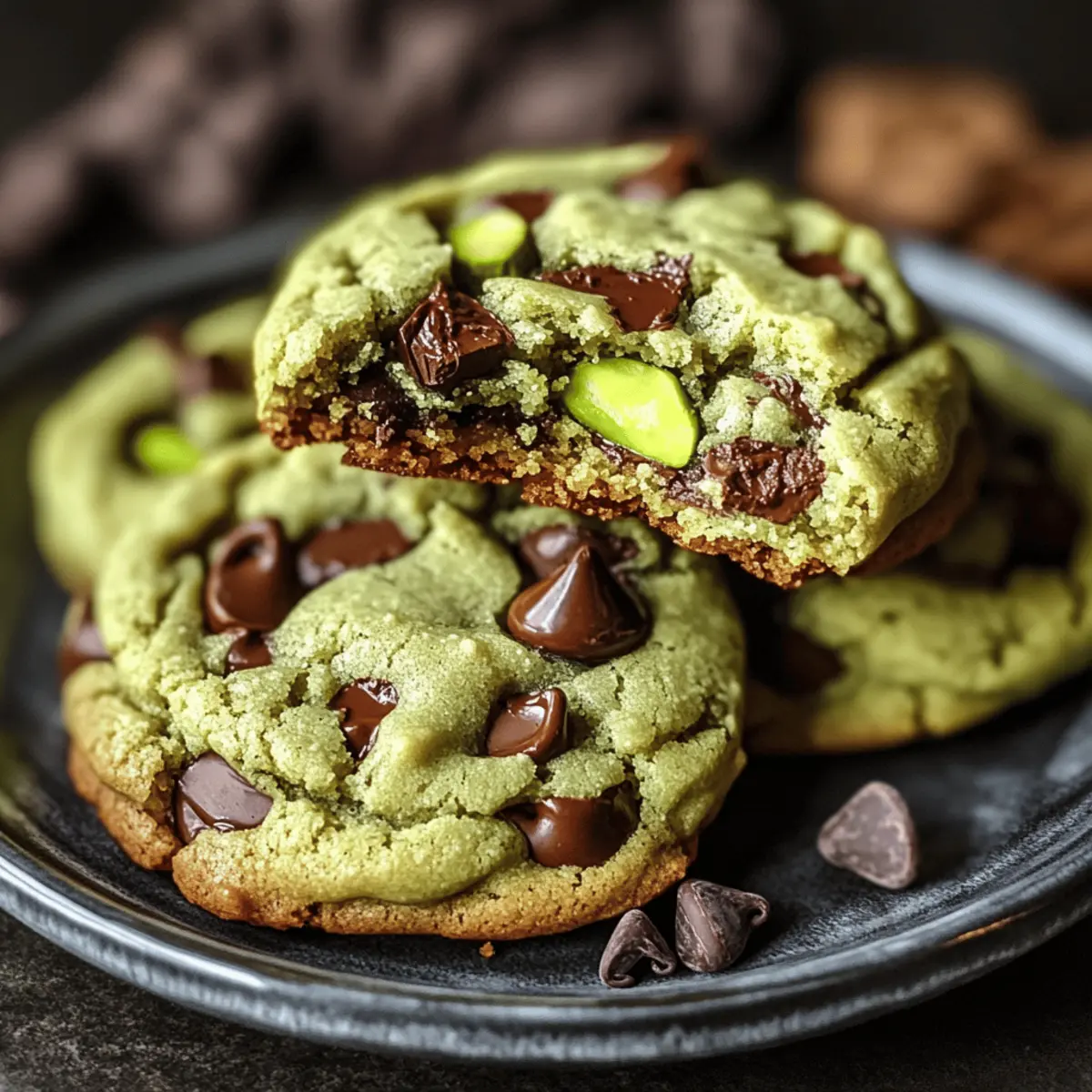 Pistachio Cream Chocolate Chip Cookies: Irresistibly Chewy Treats