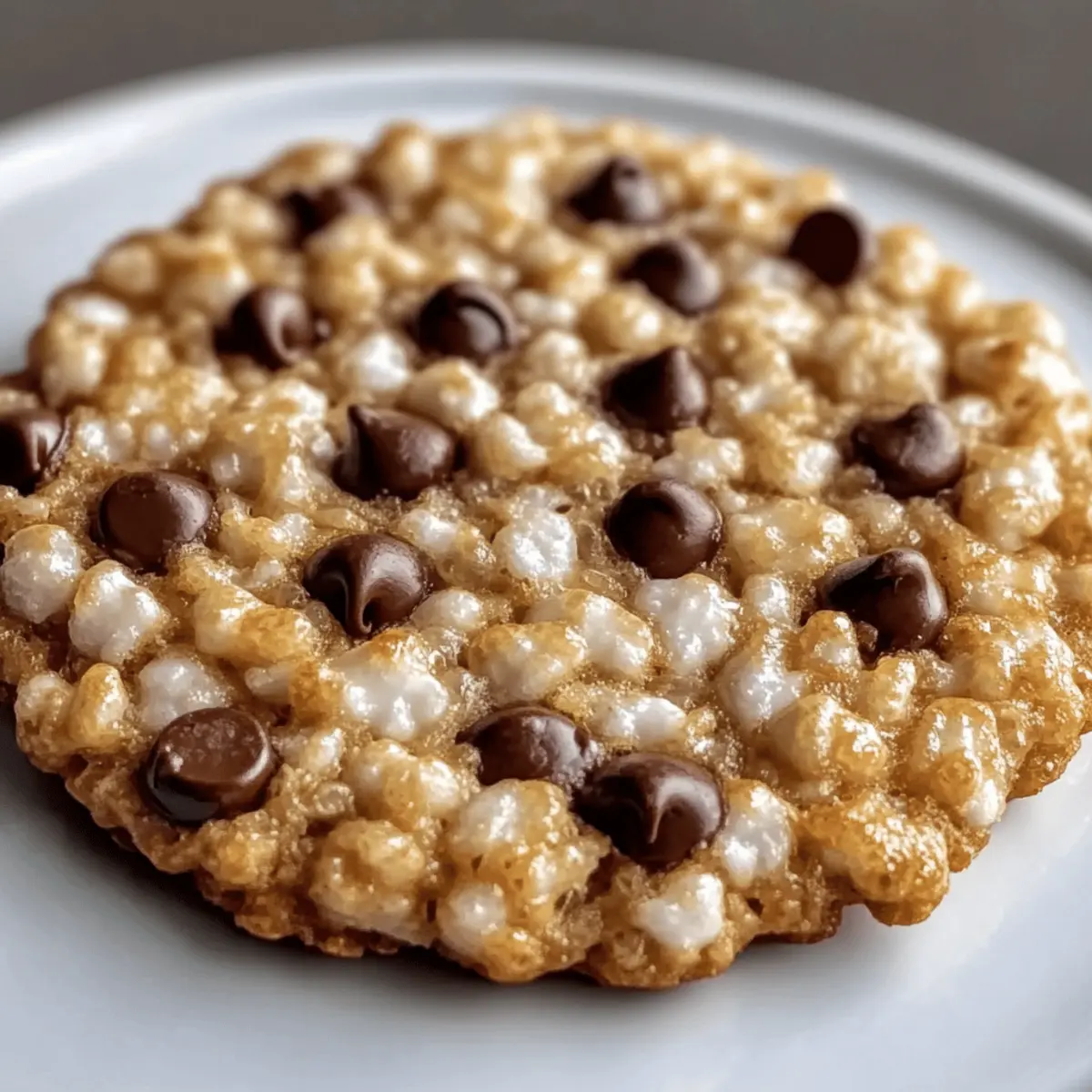 Rice Krispie Chocolate Chip Cookies: Chewy Crunchy Bliss