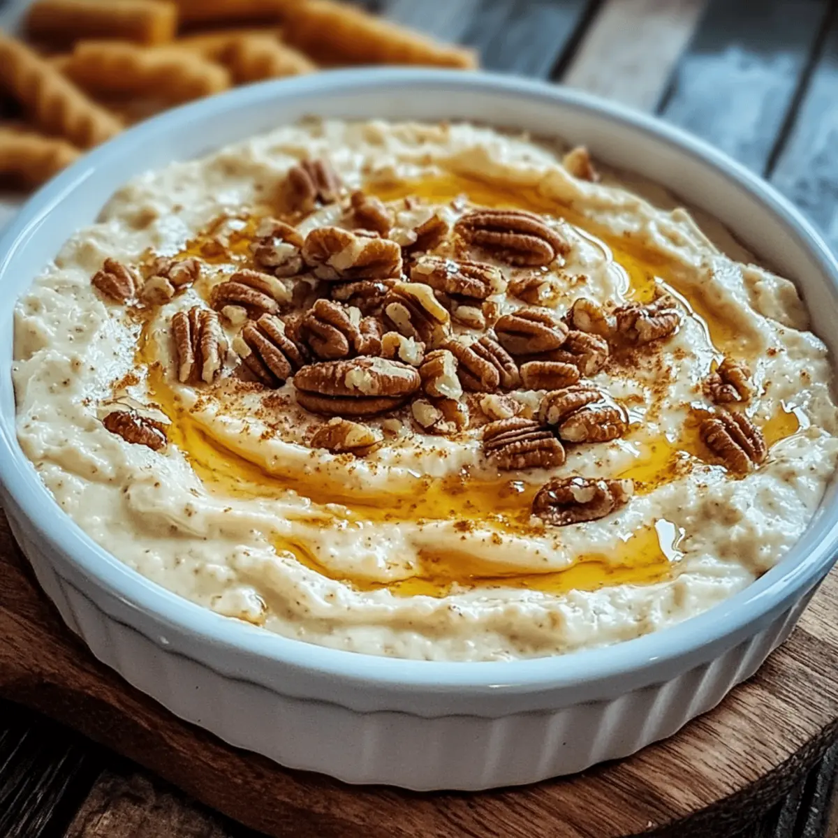 Creamy Whipped Parmesan & Honey Pecan Cheese Dip Bliss