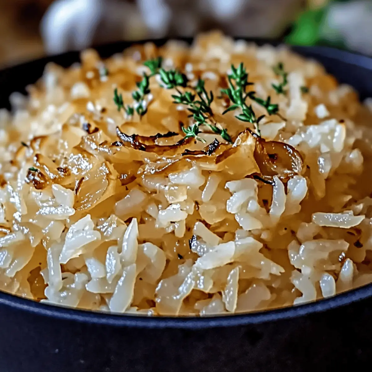 Savory French Onion Butter Rice for Cozy Comfort Nights