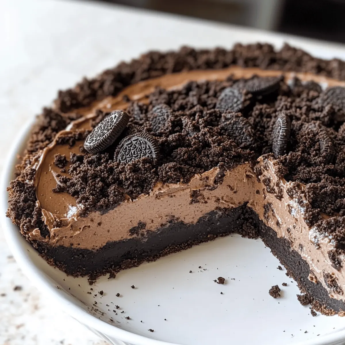 Irresistible Mississippi Mud Pie with Ultimate Oreo Crust