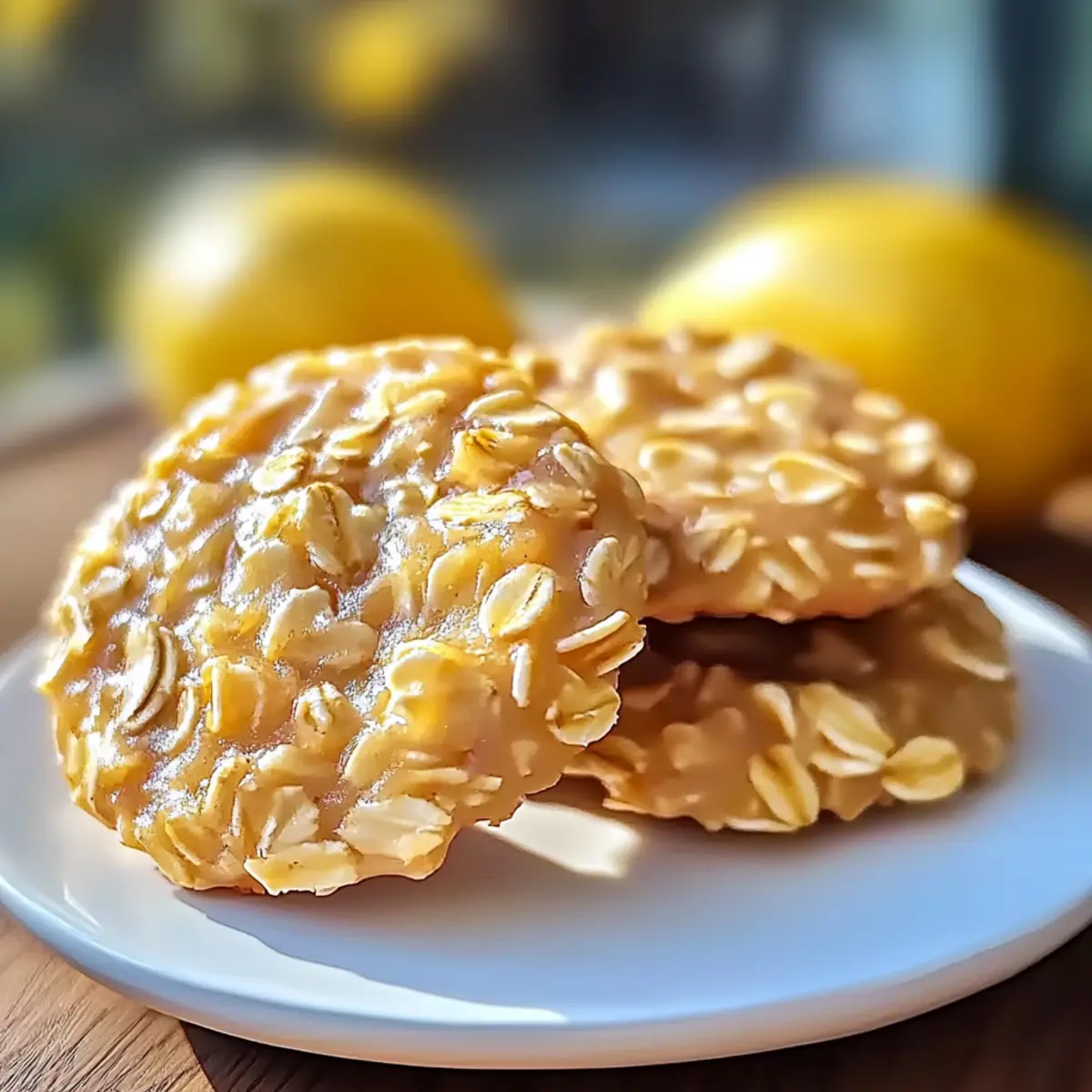 Lemon Oatmeal No-Bake Cookies: Your Zesty Healthy Treat
