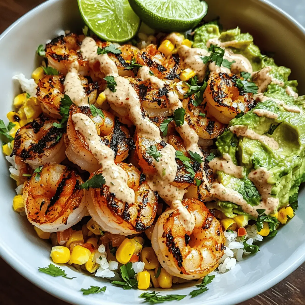 Grilled Shrimp Bowl with Avocado Corn Salsa That Pops