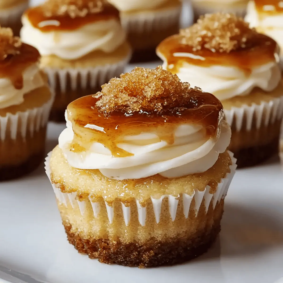Decadent Vanilla Bean Crème Brûlée Cheesecake Cupcakes Recipe