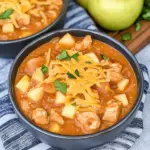 White Cheddar Apple Chicken Chili